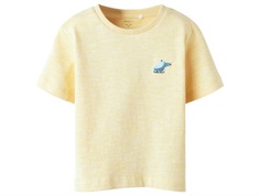 Name It t-shirt buff yellow with helicopter  